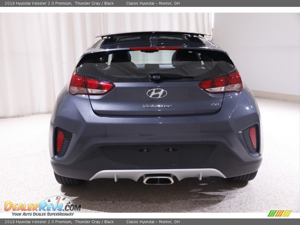 2019 Hyundai Veloster 2.0 Premium Thunder Gray / Black Photo #18