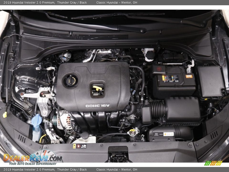 2019 Hyundai Veloster 2.0 Premium Thunder Gray / Black Photo #19