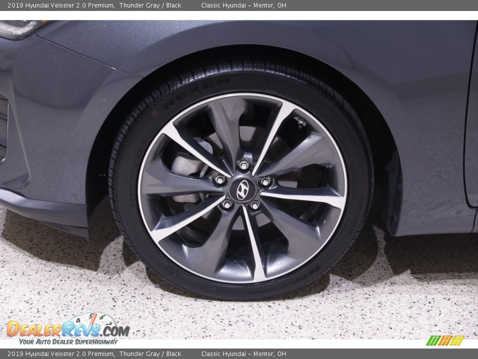 2019 Hyundai Veloster 2.0 Premium Thunder Gray / Black Photo #20