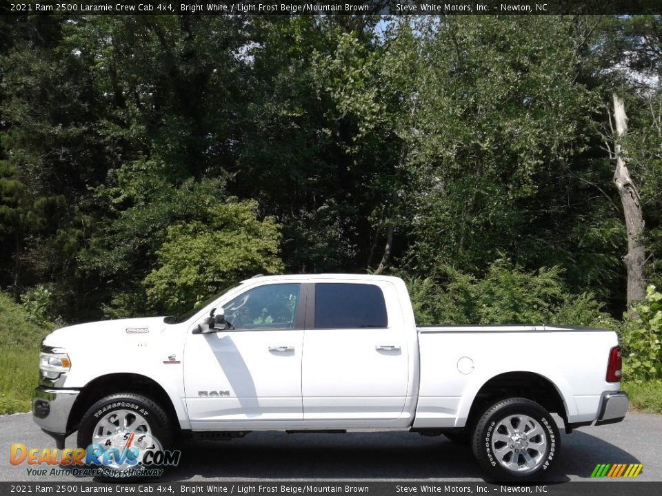 Bright White 2021 Ram 2500 Laramie Crew Cab 4x4 Photo #1