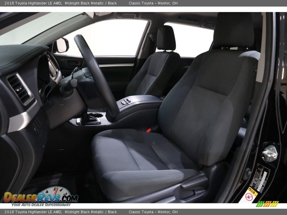 2018 Toyota Highlander LE AWD Midnight Black Metallic / Black Photo #5