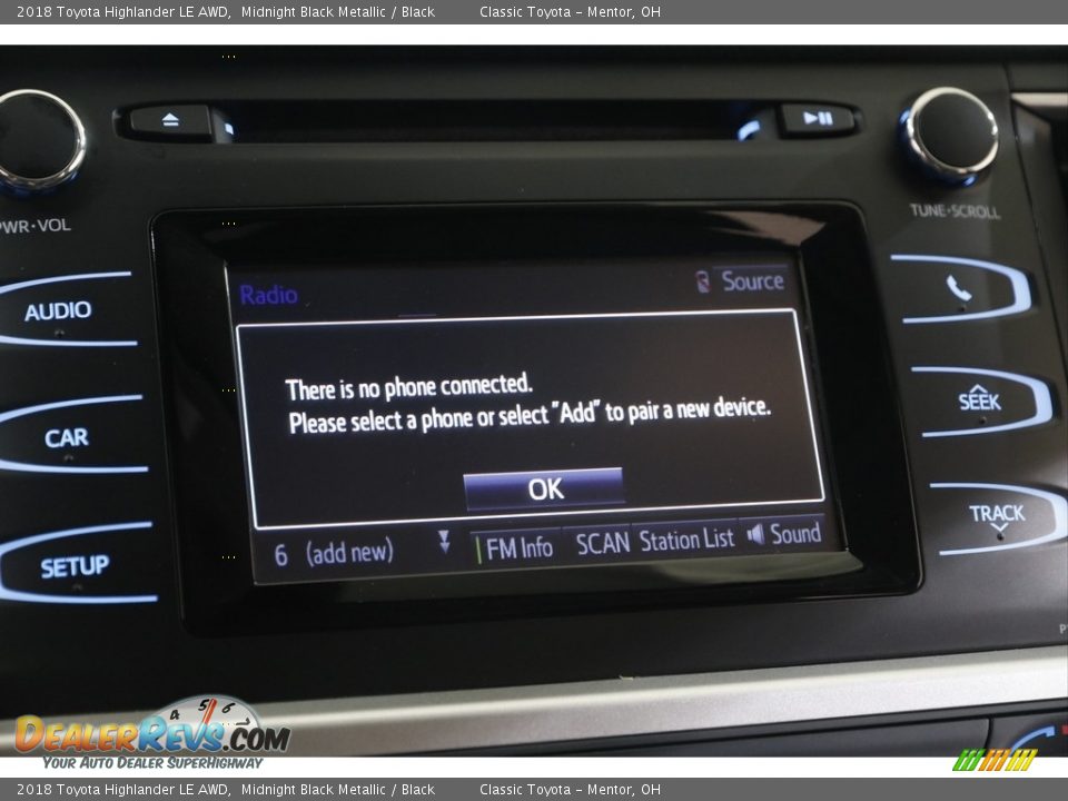 2018 Toyota Highlander LE AWD Midnight Black Metallic / Black Photo #11