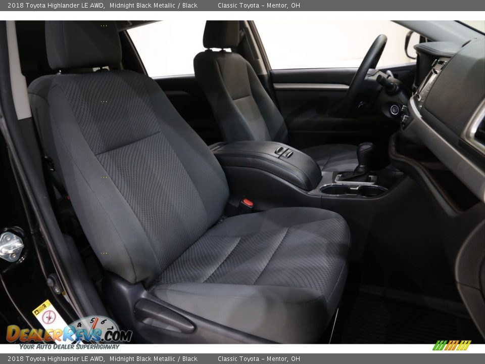 2018 Toyota Highlander LE AWD Midnight Black Metallic / Black Photo #15