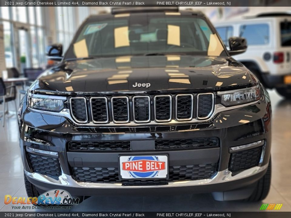 2021 Jeep Grand Cherokee L Limited 4x4 Diamond Black Crystal Pearl / Black Photo #3