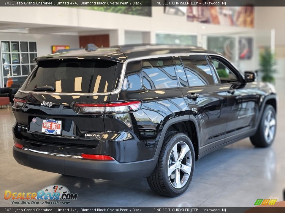 2021 Jeep Grand Cherokee L Limited 4x4 Diamond Black Crystal Pearl / Black Photo #7