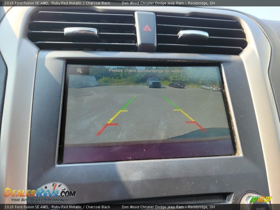 2016 Ford Fusion SE AWD Ruby Red Metallic / Charcoal Black Photo #2
