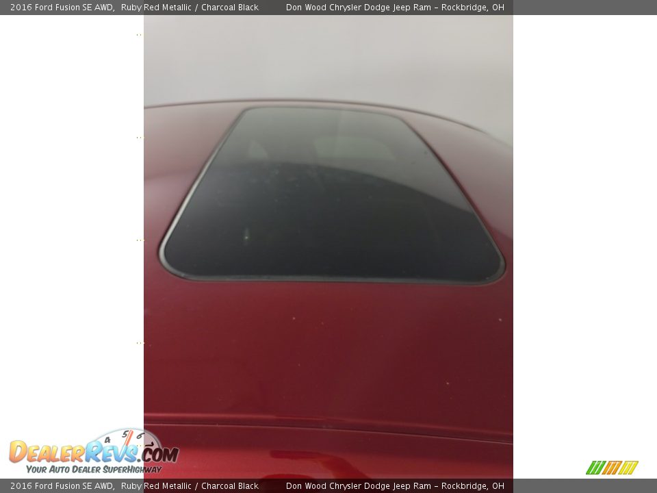 2016 Ford Fusion SE AWD Ruby Red Metallic / Charcoal Black Photo #3