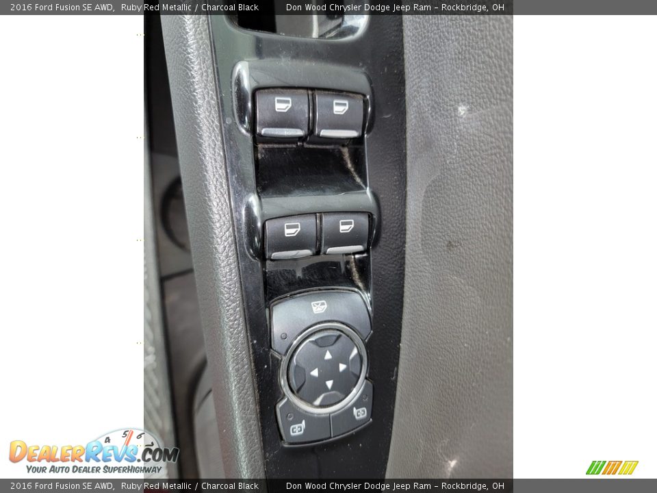 2016 Ford Fusion SE AWD Ruby Red Metallic / Charcoal Black Photo #16
