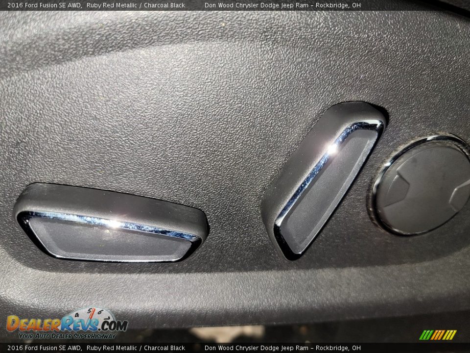 2016 Ford Fusion SE AWD Ruby Red Metallic / Charcoal Black Photo #18