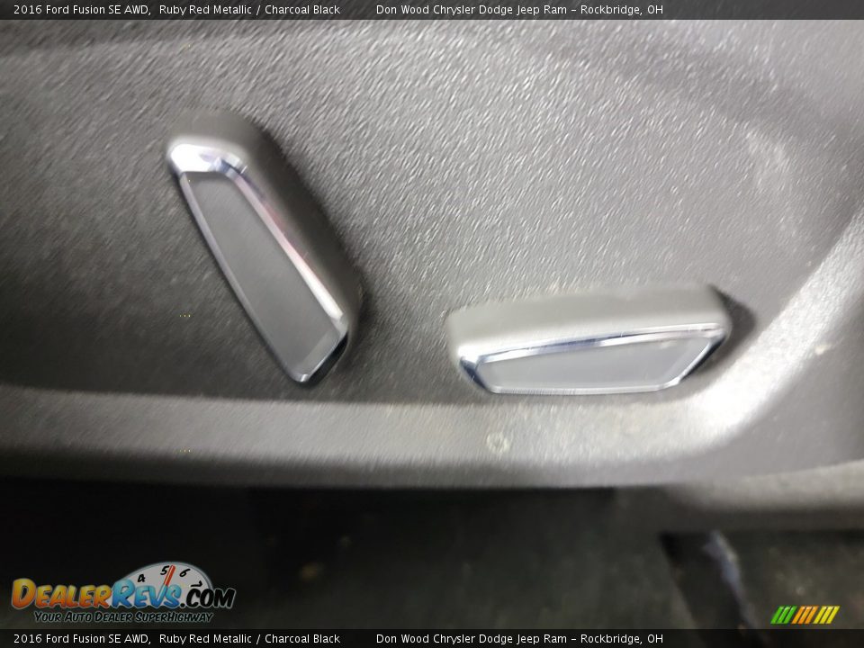 2016 Ford Fusion SE AWD Ruby Red Metallic / Charcoal Black Photo #27