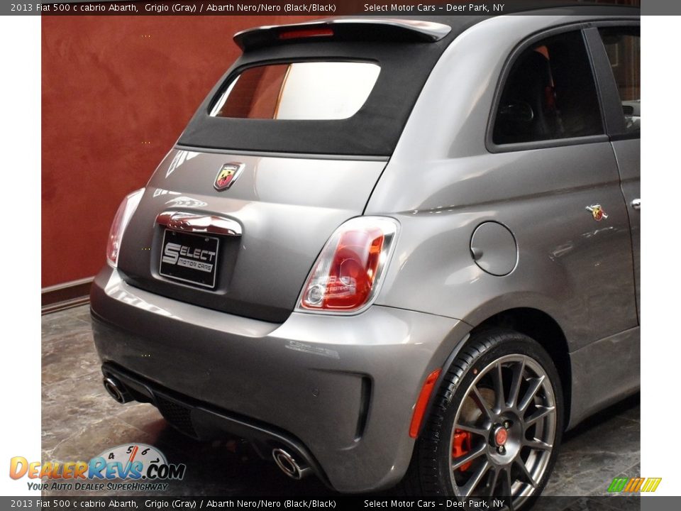 2013 Fiat 500 c cabrio Abarth Grigio (Gray) / Abarth Nero/Nero (Black/Black) Photo #5