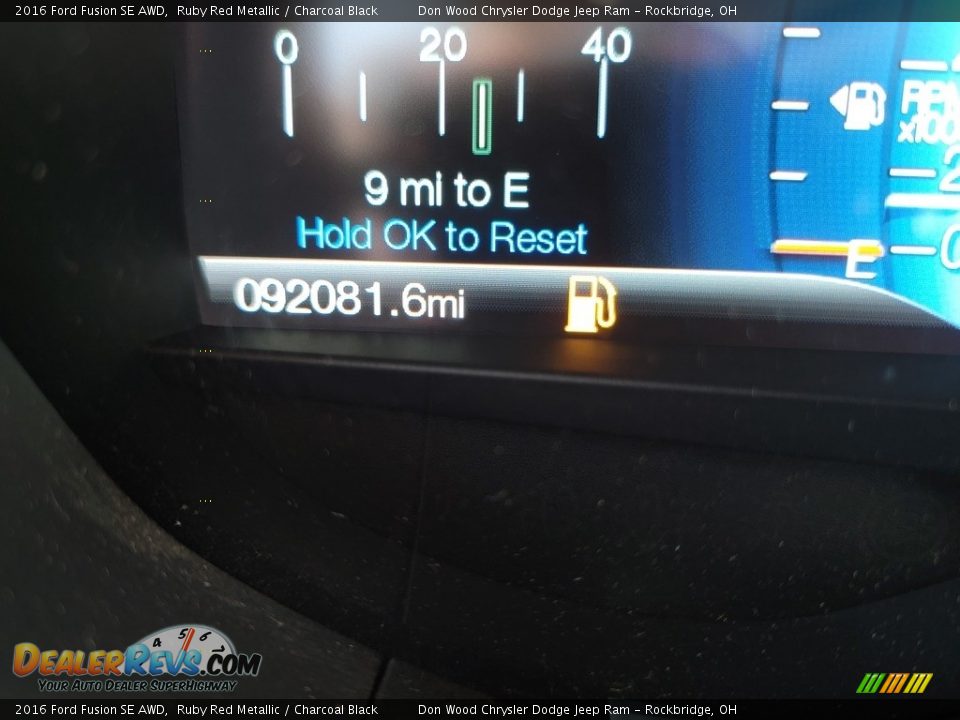 2016 Ford Fusion SE AWD Ruby Red Metallic / Charcoal Black Photo #29