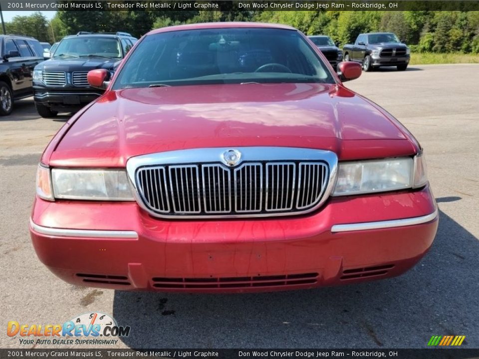 2001 Mercury Grand Marquis LS Toreador Red Metallic / Light Graphite Photo #2