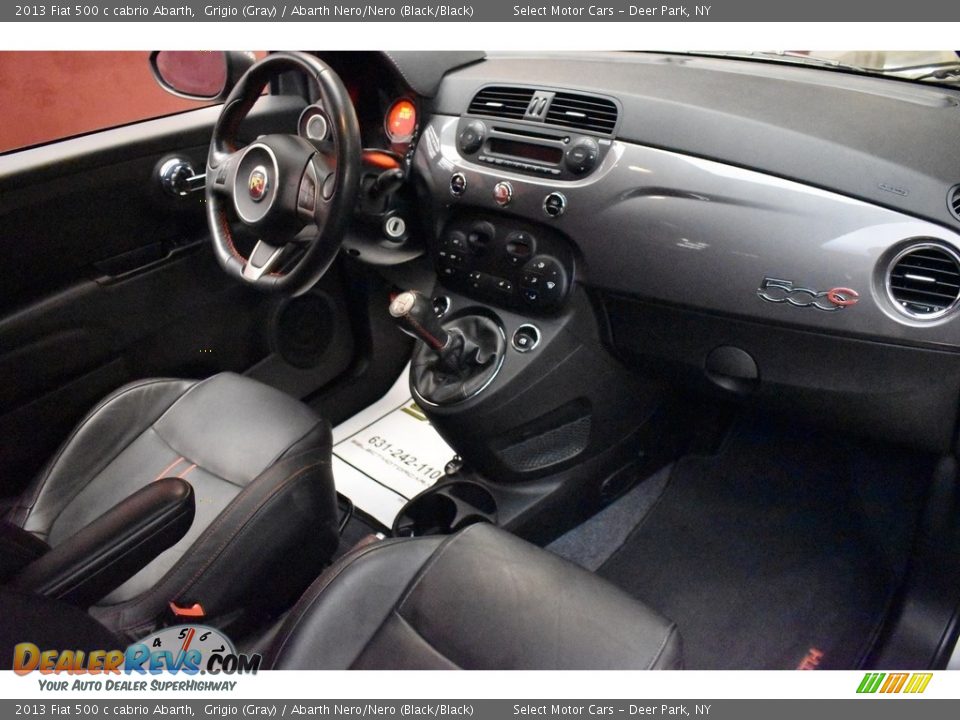2013 Fiat 500 c cabrio Abarth Grigio (Gray) / Abarth Nero/Nero (Black/Black) Photo #12