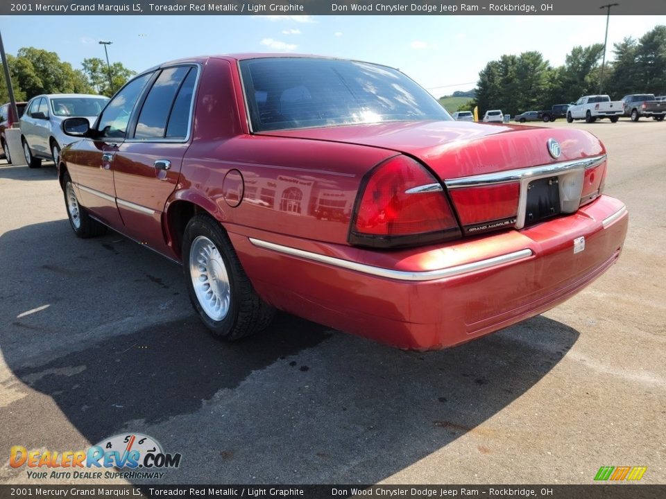 2001 Mercury Grand Marquis LS Toreador Red Metallic / Light Graphite Photo #5