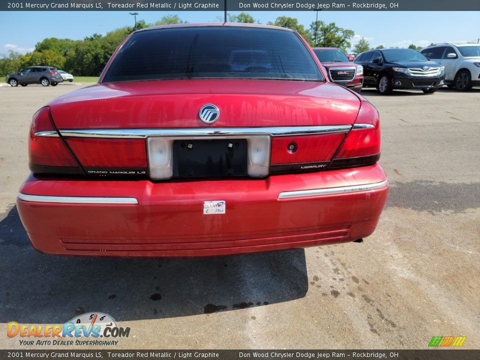 2001 Mercury Grand Marquis LS Toreador Red Metallic / Light Graphite Photo #6