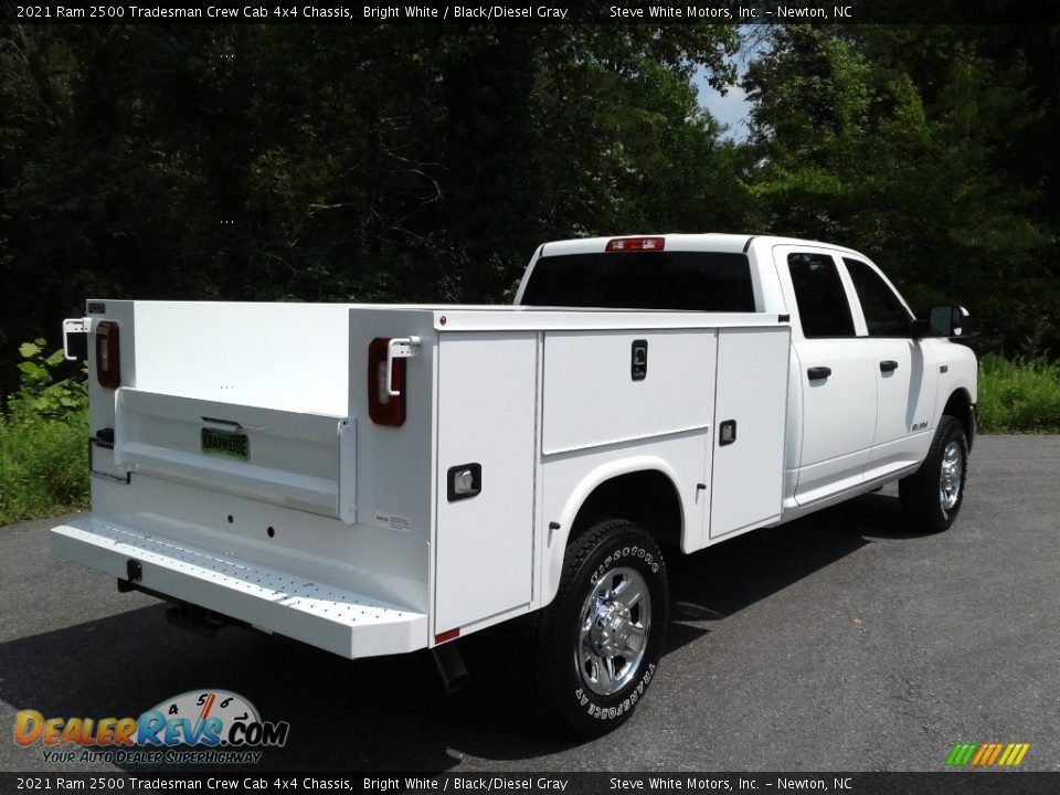 2021 Ram 2500 Tradesman Crew Cab 4x4 Chassis Bright White / Black/Diesel Gray Photo #6