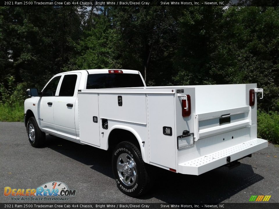 2021 Ram 2500 Tradesman Crew Cab 4x4 Chassis Bright White / Black/Diesel Gray Photo #10