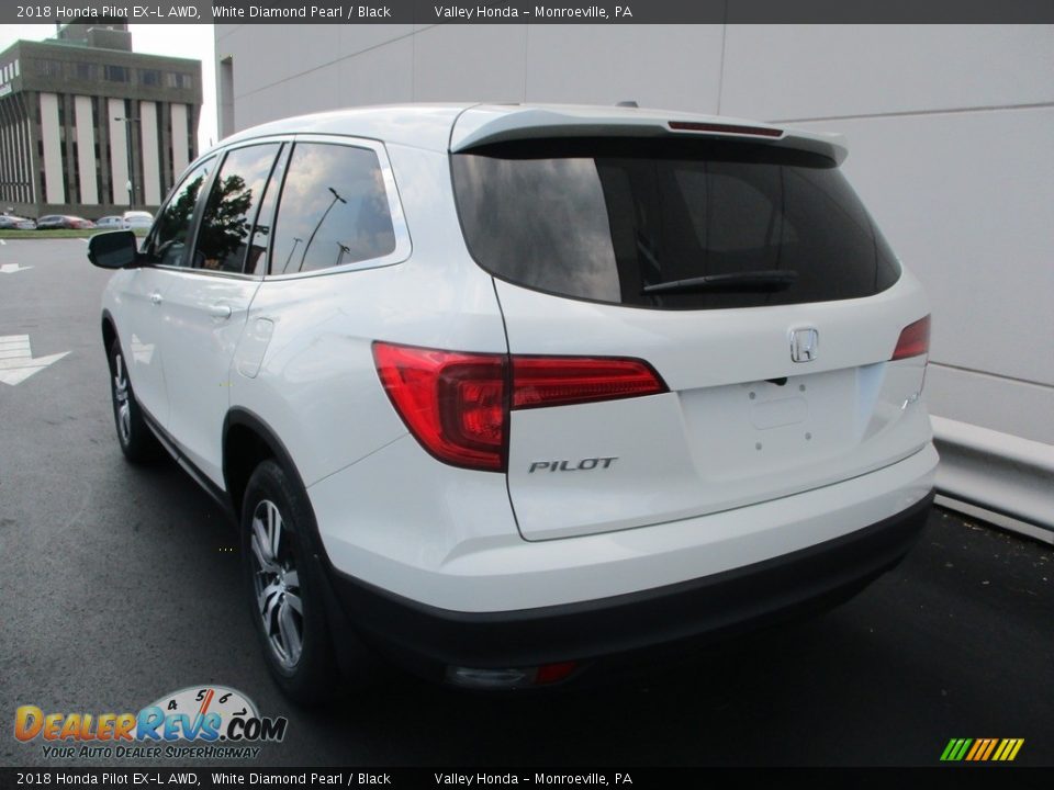 2018 Honda Pilot EX-L AWD White Diamond Pearl / Black Photo #3