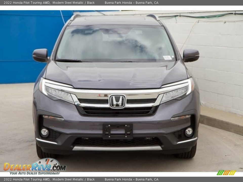 2022 Honda Pilot Touring AWD Modern Steel Metallic / Black Photo #3