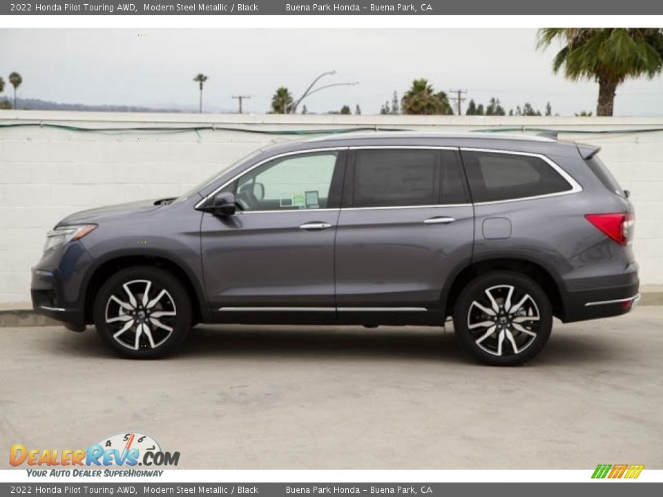 Modern Steel Metallic 2022 Honda Pilot Touring AWD Photo #4