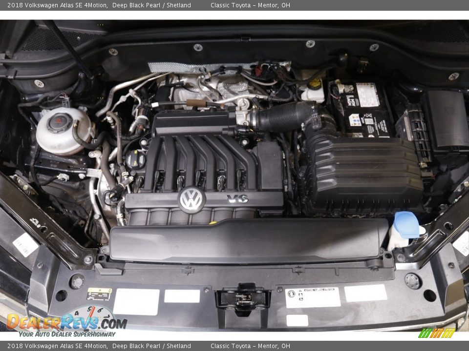 2018 Volkswagen Atlas SE 4Motion Deep Black Pearl / Shetland Photo #18