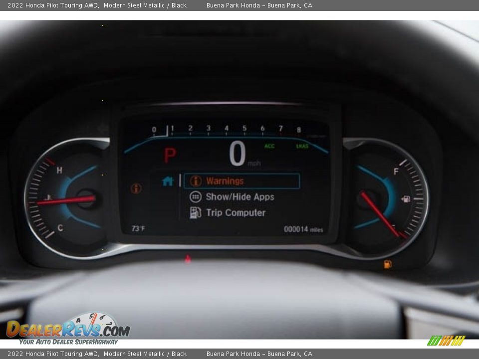 2022 Honda Pilot Touring AWD Gauges Photo #17