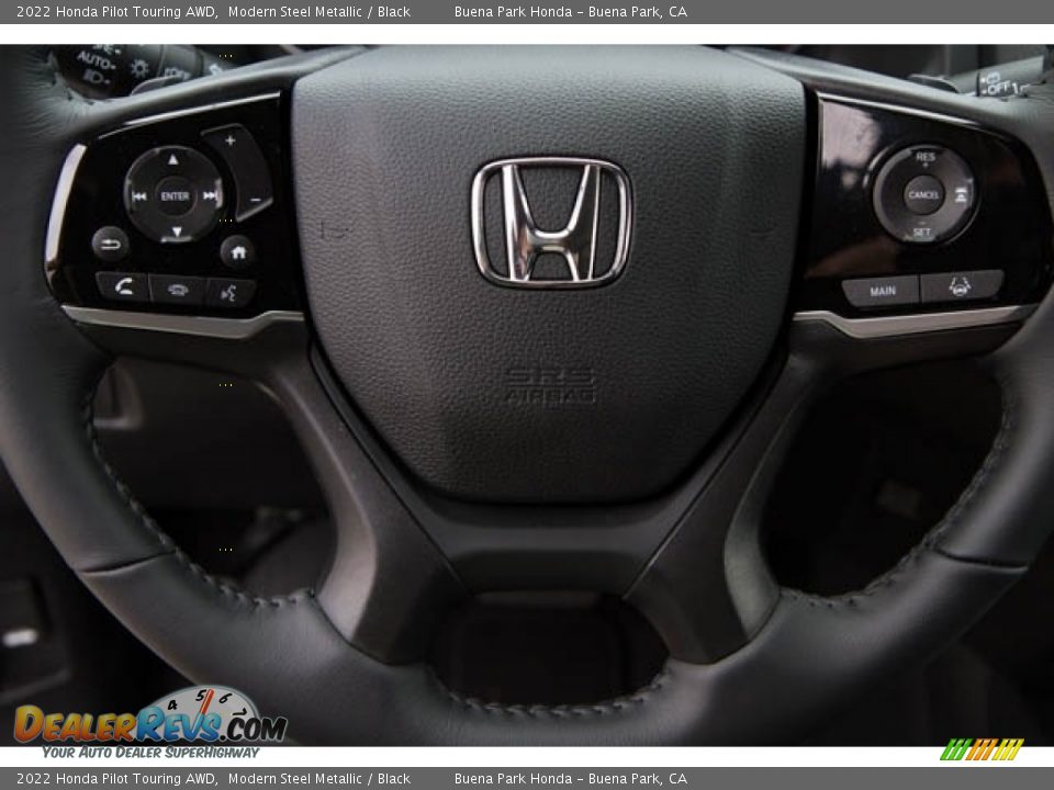 2022 Honda Pilot Touring AWD Steering Wheel Photo #18