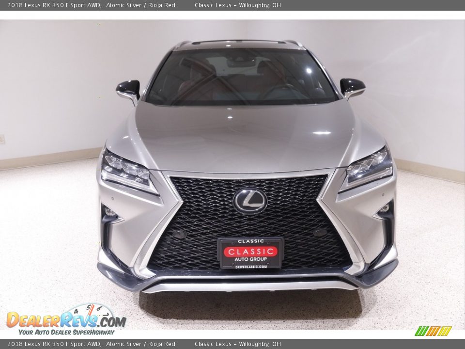 2018 Lexus RX 350 F Sport AWD Atomic Silver / Rioja Red Photo #2