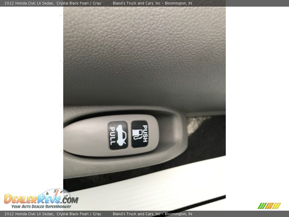 2012 Honda Civic LX Sedan Crystal Black Pearl / Gray Photo #12