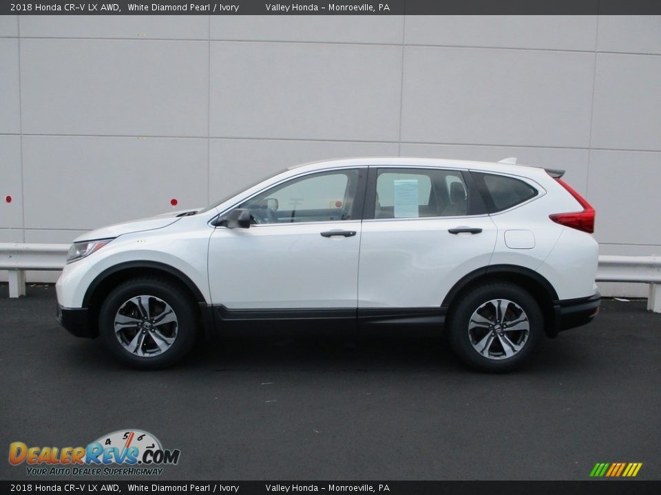 2018 Honda CR-V LX AWD White Diamond Pearl / Ivory Photo #2