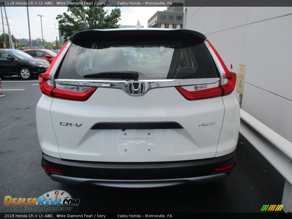 2018 Honda CR-V LX AWD White Diamond Pearl / Ivory Photo #4