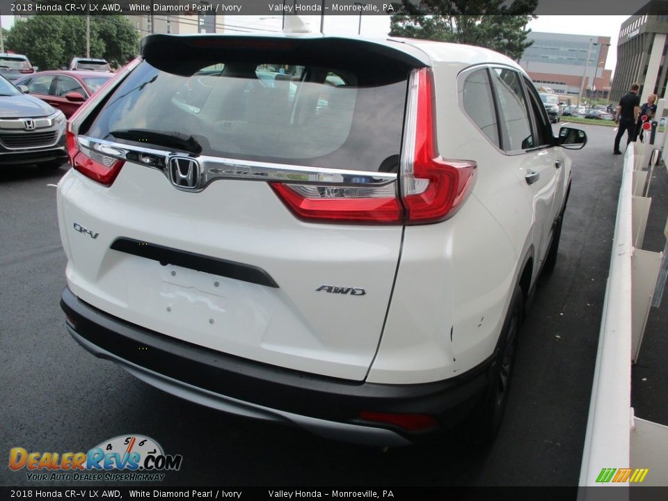 2018 Honda CR-V LX AWD White Diamond Pearl / Ivory Photo #5