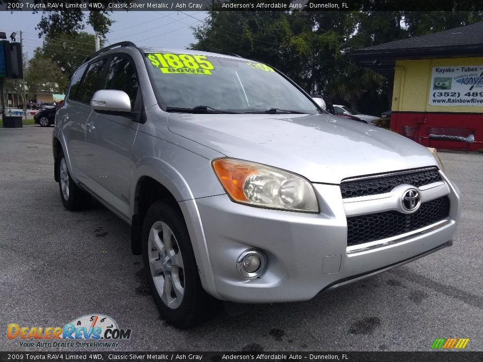 2009 Toyota RAV4 Limited 4WD Classic Silver Metallic / Ash Gray Photo #1