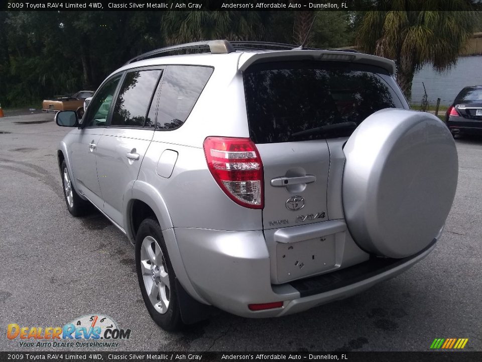 2009 Toyota RAV4 Limited 4WD Classic Silver Metallic / Ash Gray Photo #5