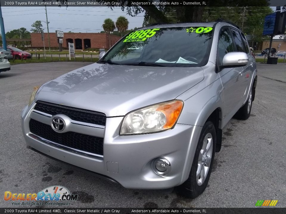 2009 Toyota RAV4 Limited 4WD Classic Silver Metallic / Ash Gray Photo #7
