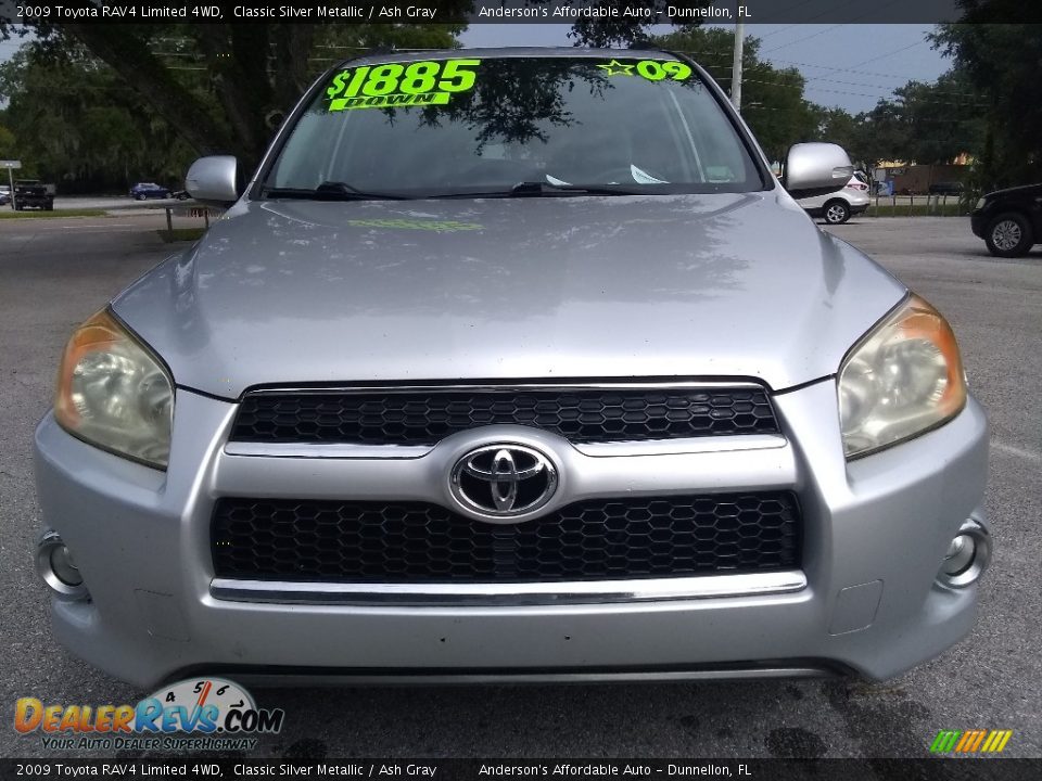 2009 Toyota RAV4 Limited 4WD Classic Silver Metallic / Ash Gray Photo #8