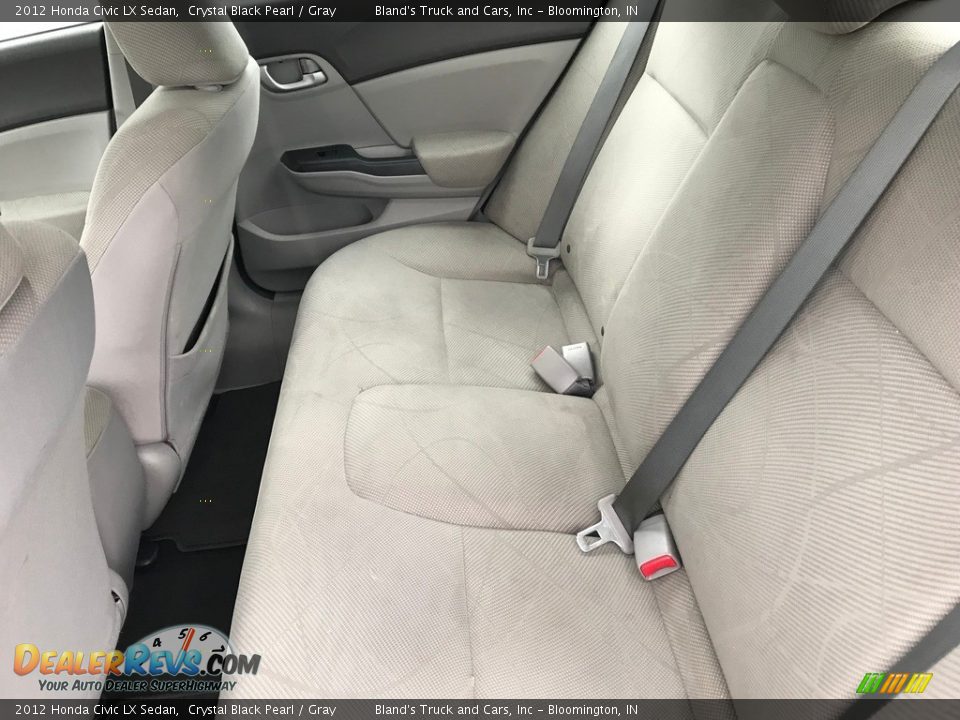 2012 Honda Civic LX Sedan Crystal Black Pearl / Gray Photo #26