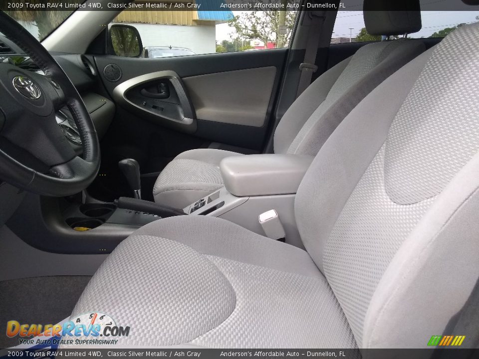 2009 Toyota RAV4 Limited 4WD Classic Silver Metallic / Ash Gray Photo #10