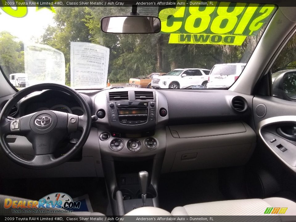 2009 Toyota RAV4 Limited 4WD Classic Silver Metallic / Ash Gray Photo #13