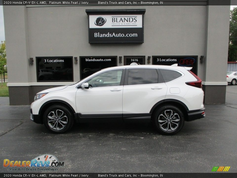 2020 Honda CR-V EX-L AWD Platinum White Pearl / Ivory Photo #1