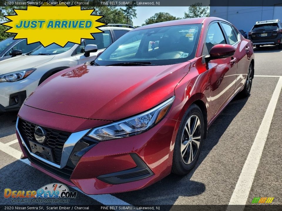 2020 Nissan Sentra SV Scarlet Ember / Charcoal Photo #1