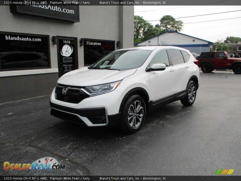 2020 Honda CR-V EX-L AWD Platinum White Pearl / Ivory Photo #2