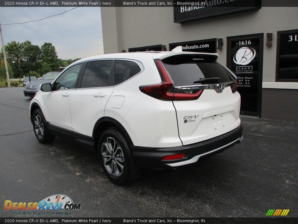 2020 Honda CR-V EX-L AWD Platinum White Pearl / Ivory Photo #3