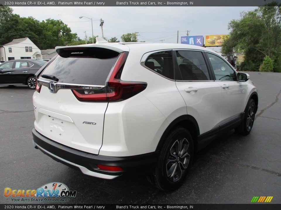 2020 Honda CR-V EX-L AWD Platinum White Pearl / Ivory Photo #4