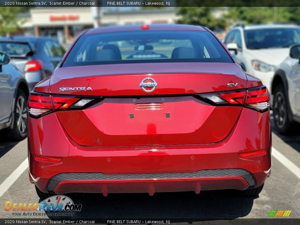 2020 Nissan Sentra SV Scarlet Ember / Charcoal Photo #5