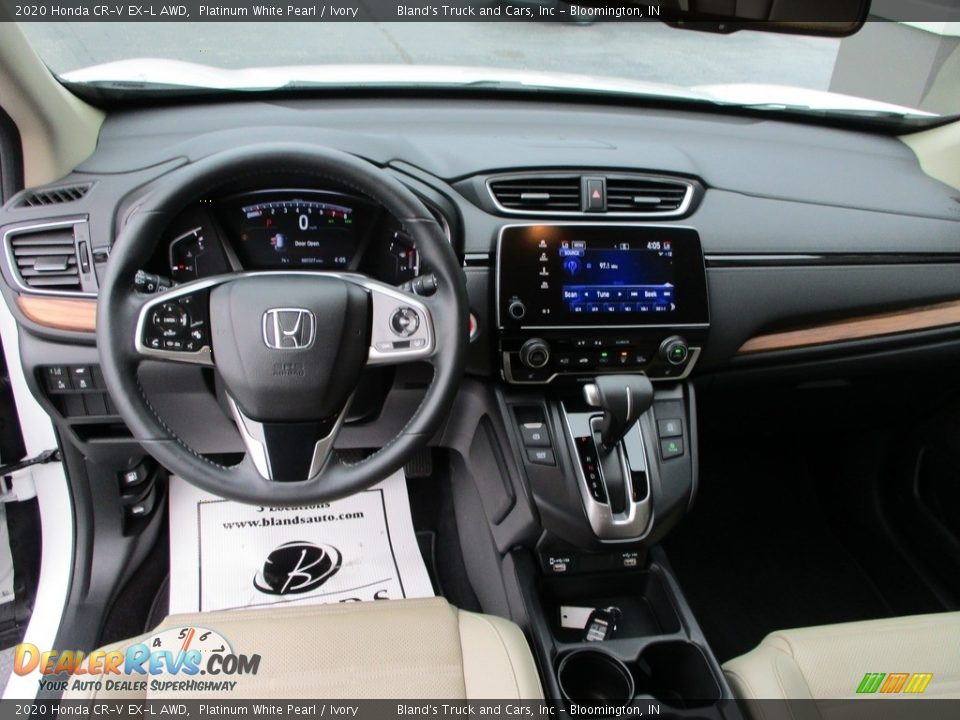 2020 Honda CR-V EX-L AWD Platinum White Pearl / Ivory Photo #8