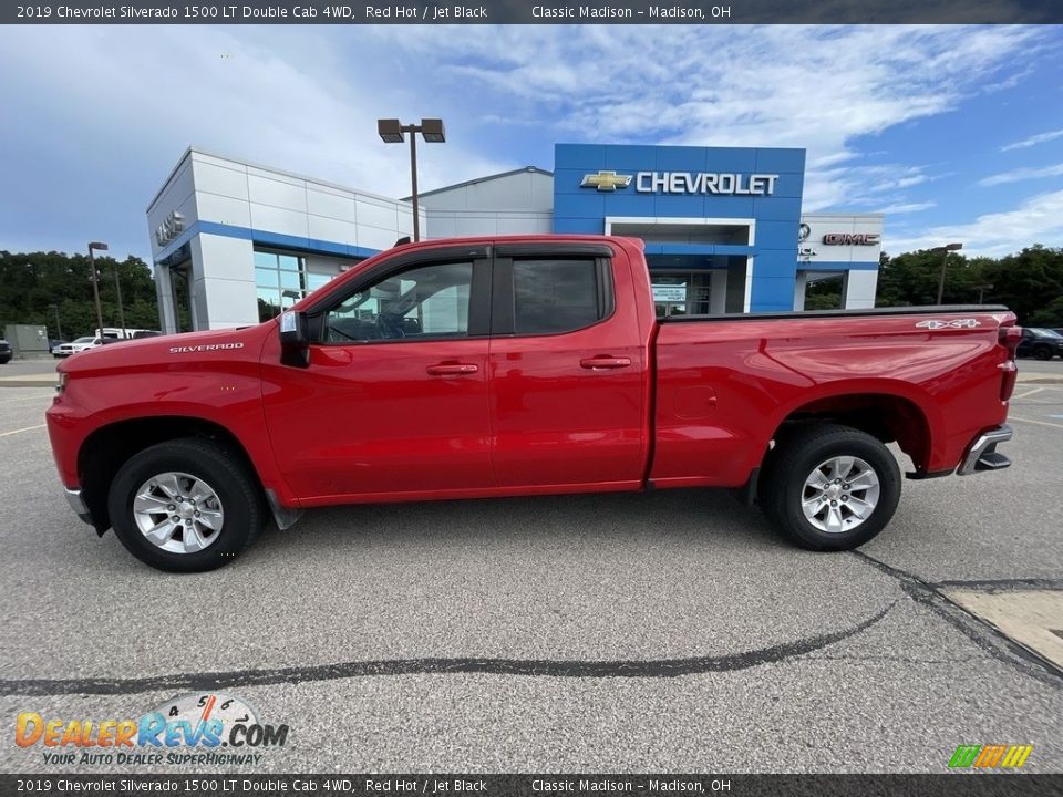 2019 Chevrolet Silverado 1500 LT Double Cab 4WD Red Hot / Jet Black Photo #2