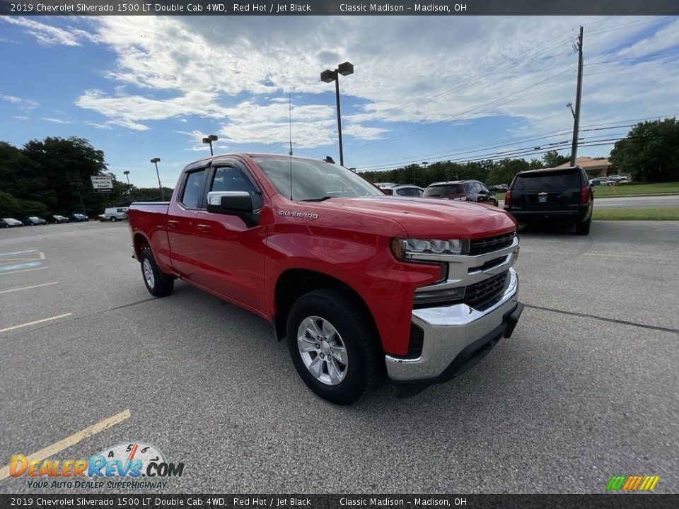 2019 Chevrolet Silverado 1500 LT Double Cab 4WD Red Hot / Jet Black Photo #4