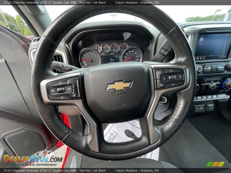 2019 Chevrolet Silverado 1500 LT Double Cab 4WD Red Hot / Jet Black Photo #9